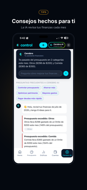 Cerebro Control — tips