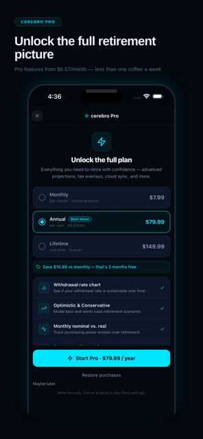 Cerebro Retire — Cerebro Pro